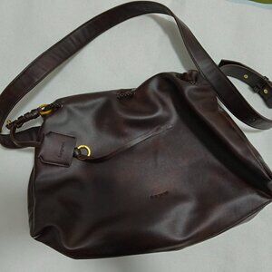 Songmont Dark Brown Leather Tote